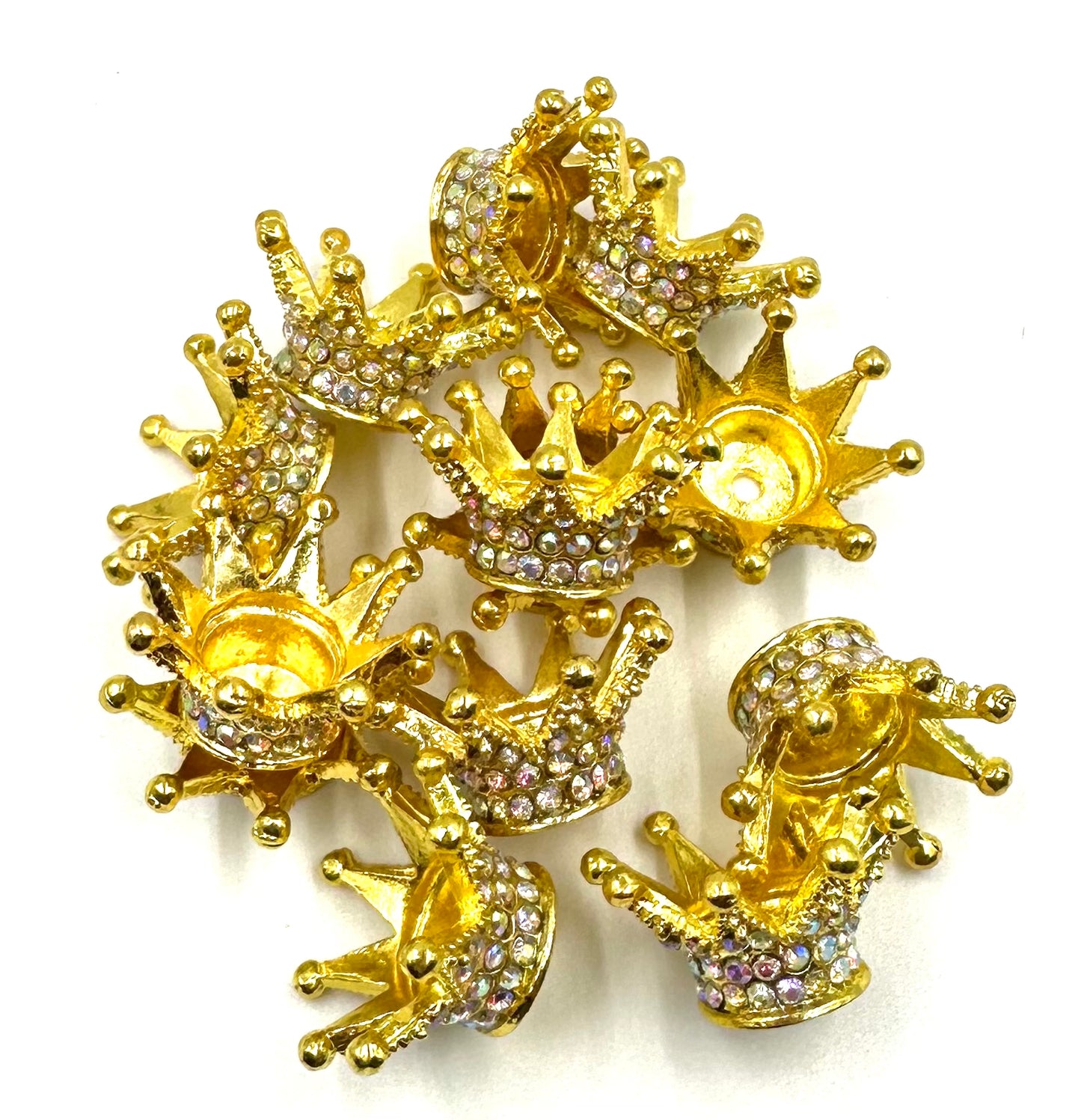 Rhinestone Crown 20pcs(gold&silver)